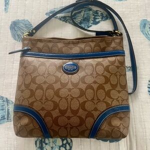 Coach Brown and Blue Women's Bag